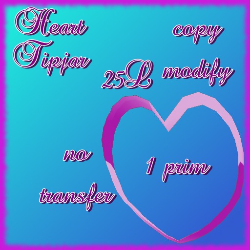 Rotating Heart Tipjar (purple)