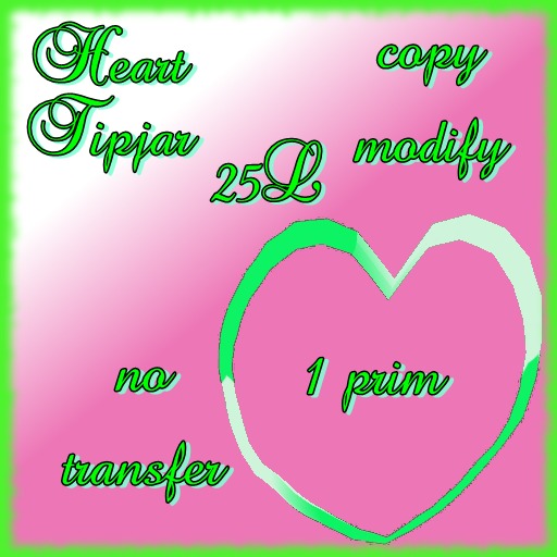 Rotating Heart Tipjar (green)