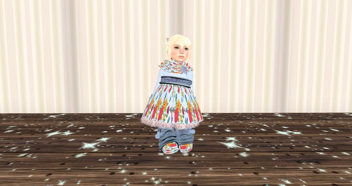 [S][A] Amelia Dress - Blue - Baby/Kid