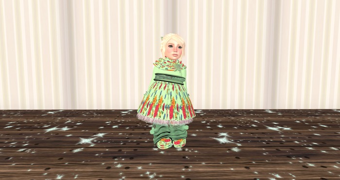 [S][A] Amelia Dress - Green - Baby/Kid