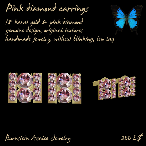Pink Diamond earrings