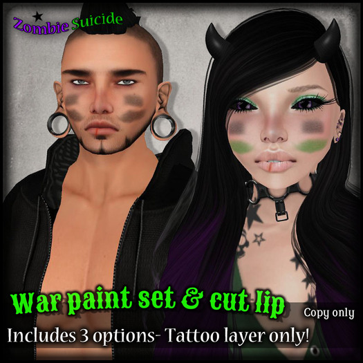 :Z.S: War paint set & Cut Lip set