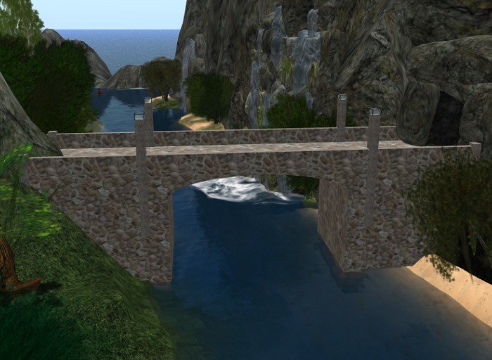 Bridge - 10m x 40m Texture Changable Stone Bridge 2 (v9c)