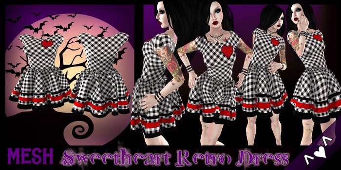 ^v^DRBC^v^Sweetheart Retro Dress