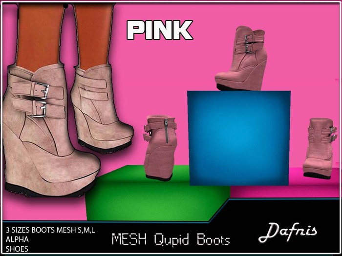 *DAFNIS MESH Qupid Boots PINK 