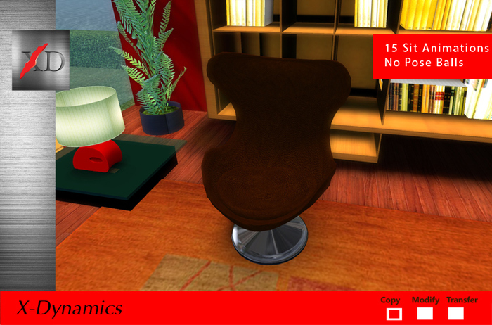 XD Modern Egg Chair Brown Leather Boxed