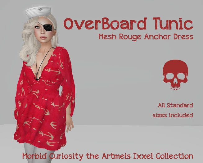 Morbid Curiosity Rouge Anchor Dress