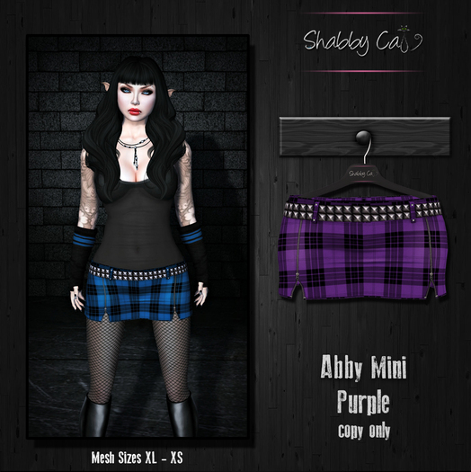 ~Abby Mini Purple - Shabby Cat~