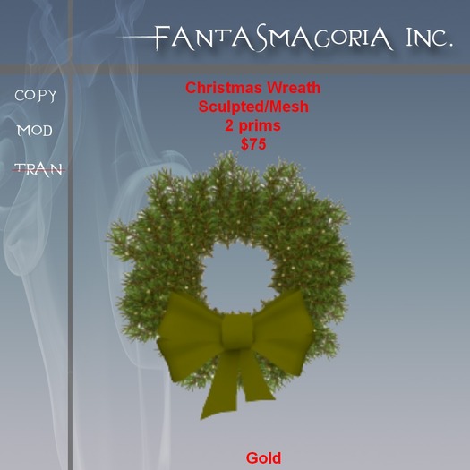 Christmas Wreath - Gold