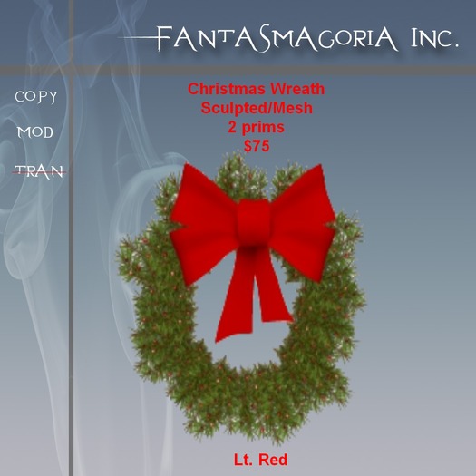 Christmas Wreath - Lt. Red