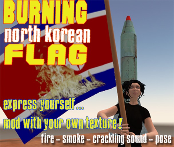Burning Flag - use your own texture!