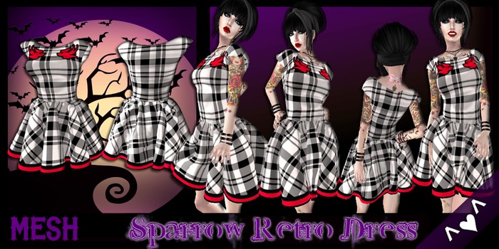 ^v^DRBC^v^ Sparrows Retro Dress