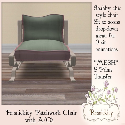 Persnickity Patchwork Chair w/ao's