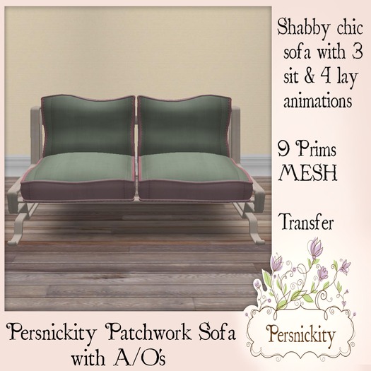 Persnickity Patchwork Sofa w/ao's