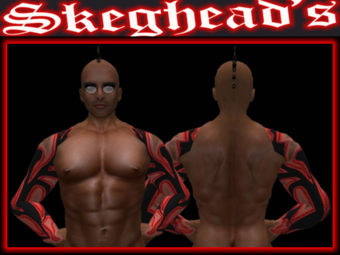 SKEGHEAD RED DAWN ARM TATTOO, tintable