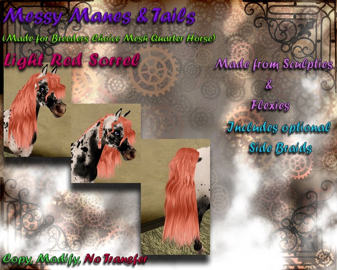 *SC* Messy Manes and Tails Light Red Sorrel