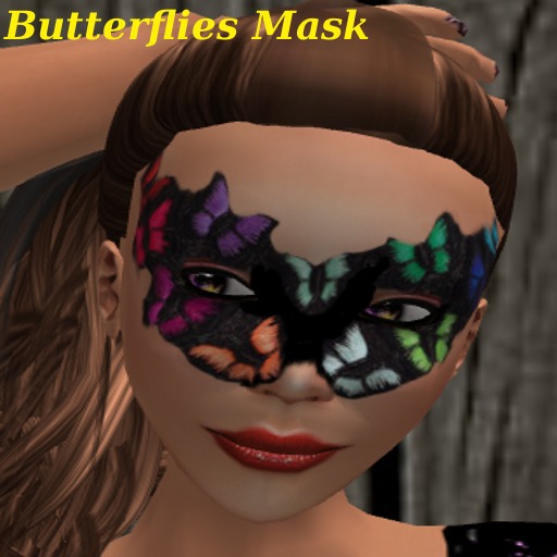 Butterflies Mask Tattoo