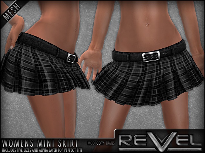 ReVel :: Designs - MINI SKIRT - DARK GREY