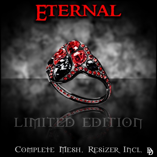 Dare Designs:  Eternal ladies ring - Vampire edition LE