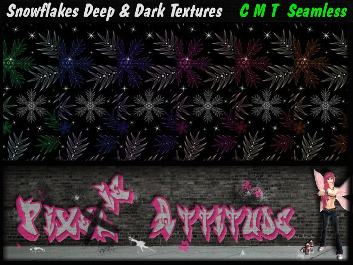 Snowflakes Deep & Dark Textures