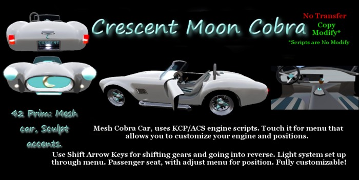 Crescent Moon Cobra Car