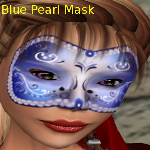Blue Pearl Mask Tattoo