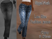 Mesh_Low Rise Jeans Daisy
