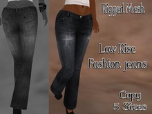Mesh_Low Rise Jeans Jazz