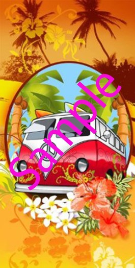 Beach Towel Hippy Van (boxed)