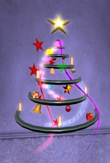 Xmass tree - wall placed - rings