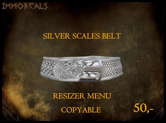 IMMORTALS SILVER SCALES BELT