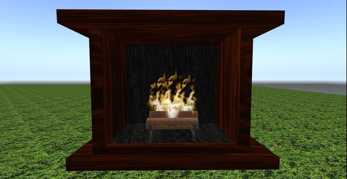 Traditional Wood Fireplace.