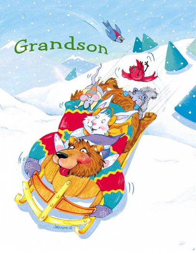 CHRISTMAS CARD GRANDSON