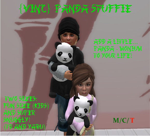 {VINC} Stuffie Panda - Boxed