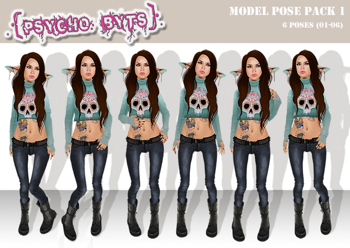 .{PSYCHO:Byts}. Pose Pack 1