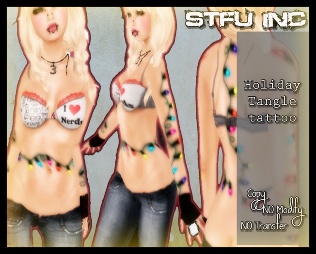STFU - Holiday Tangle tattoo