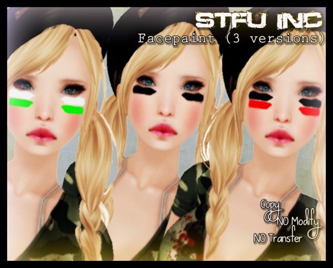 STFU - Face paint (3 colors)