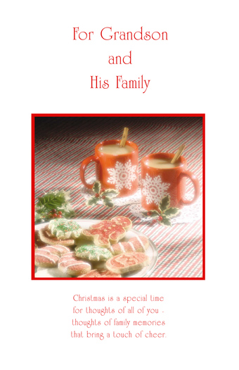 CHRISTMAS CARD GRANDSON
