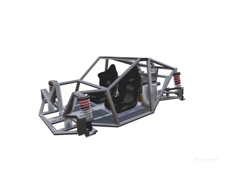 Second Life Marketplace - RALLY CAR KIT - FRAME CAGE Engine Suspension