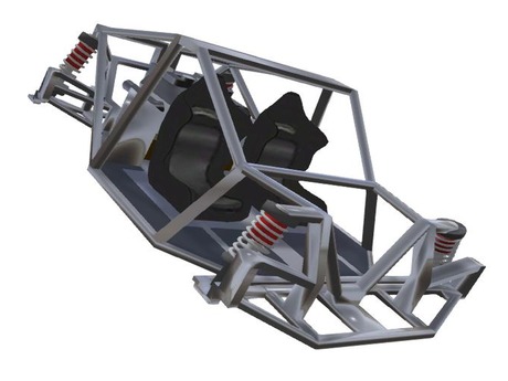 Second Life Marketplace - RALLY CAR KIT - FRAME CAGE Engine Suspension