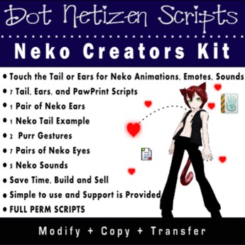 Second Life Marketplace - dot Netizen Neko Creators Kit & Examples