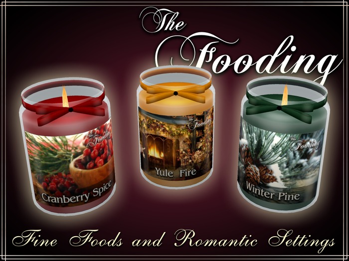 The Fooding:  Scented Candles - 3-pack 1 Winter