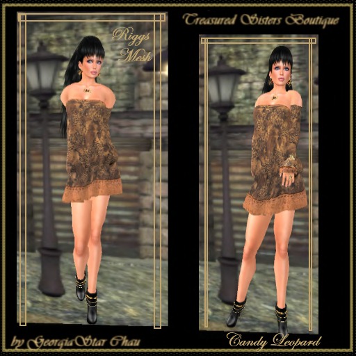 GSC Candy Leopard Riggs Mesh Dress