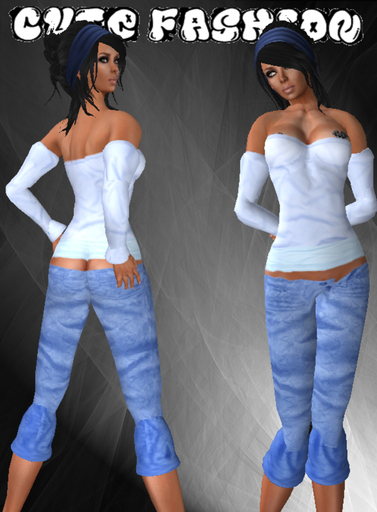 [Cute Fashion]_open teetee blue