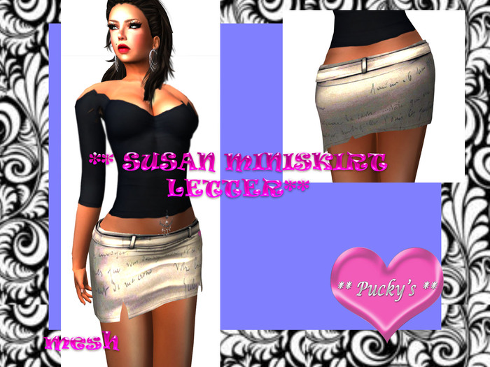 SUSAN MINISKIRT LETTER
