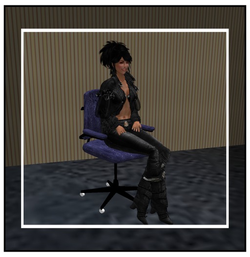Secretary Chair Boxed (Dark Purple)