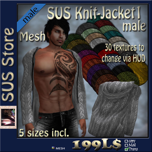 SUS Mesh Knit-Jacket1 male