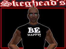 BLACK BE HAPPY SHIRT jacket layer, fully editable