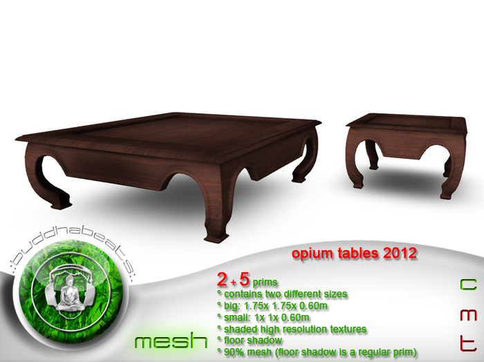 .:buddhabeats:. Asian Opium Tables 2012