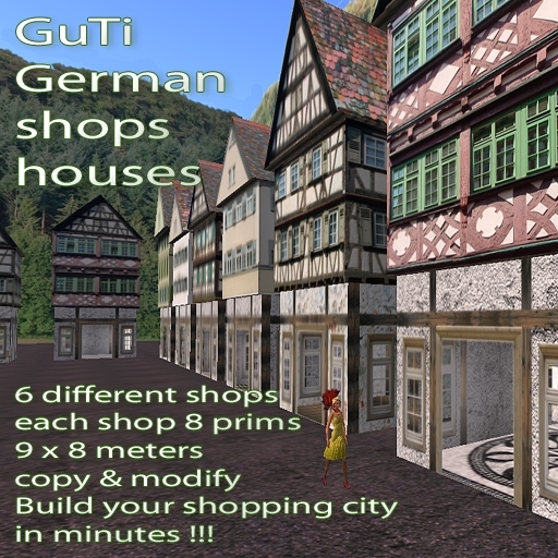 GuTi old German Shop City 6 shops copy & modify vendor shops